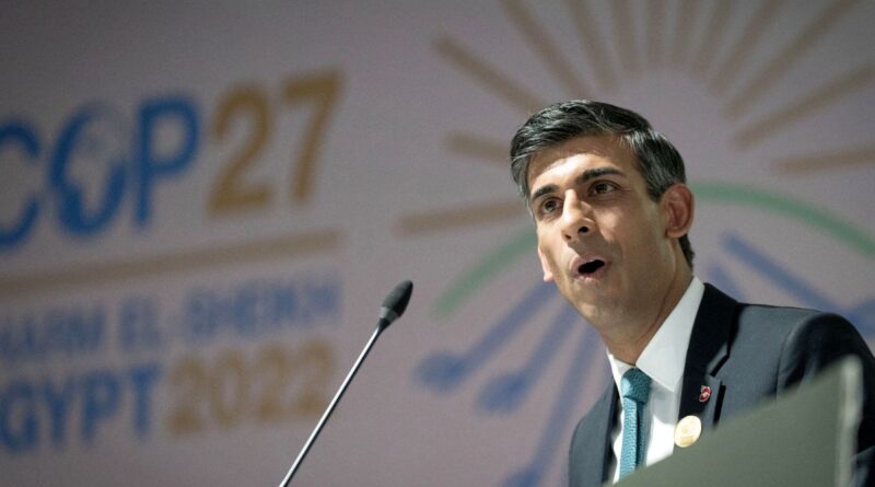 Why did Rishi Sunak make a dramatic exit at a COP27 session?