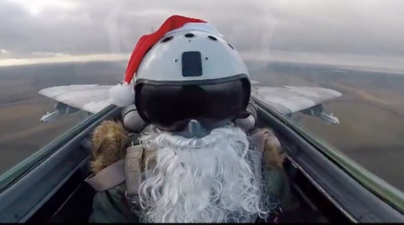 Ukrainian Fighter Pilot Dressed As Santa Fires Missiles At Russian .