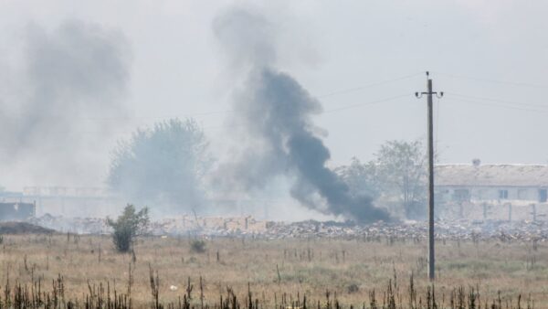 Crimea Oil Depot Hit in Suspected Ukrainian Drone Strike